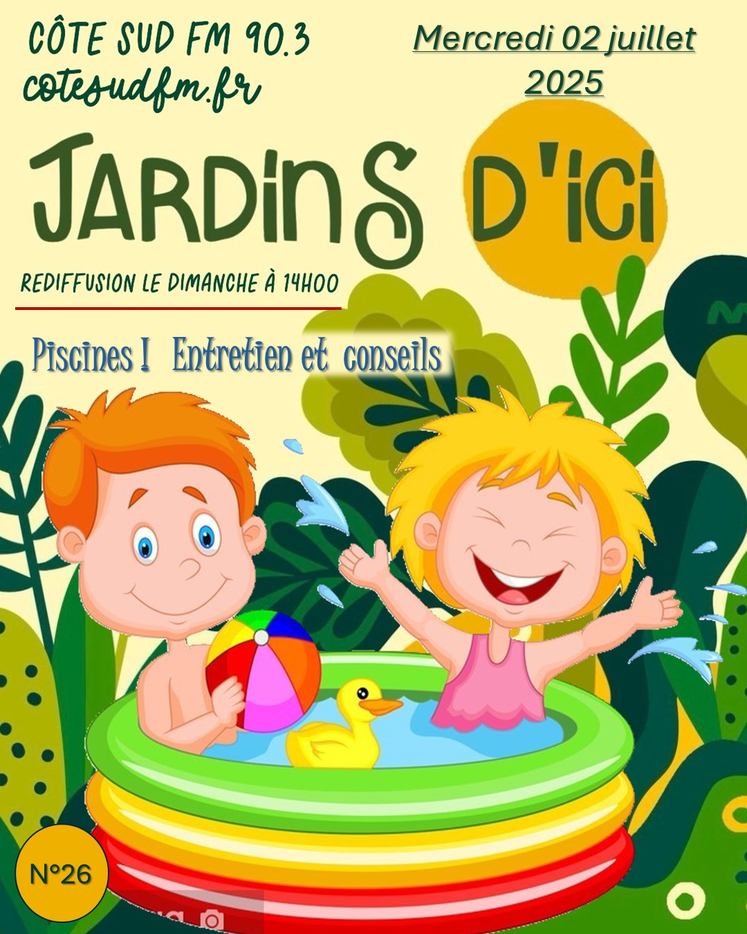 Piscines Landes; Piscines Pays basque; Crations piscines; Entretien piscines; Radio d'ici; jardins; Cote Sud FM; Loc BANCE; Concepteur de jardins; Paysagiste conseils; Ahetze; Anglet; Arbonne; Arcangues; Bayonne; 