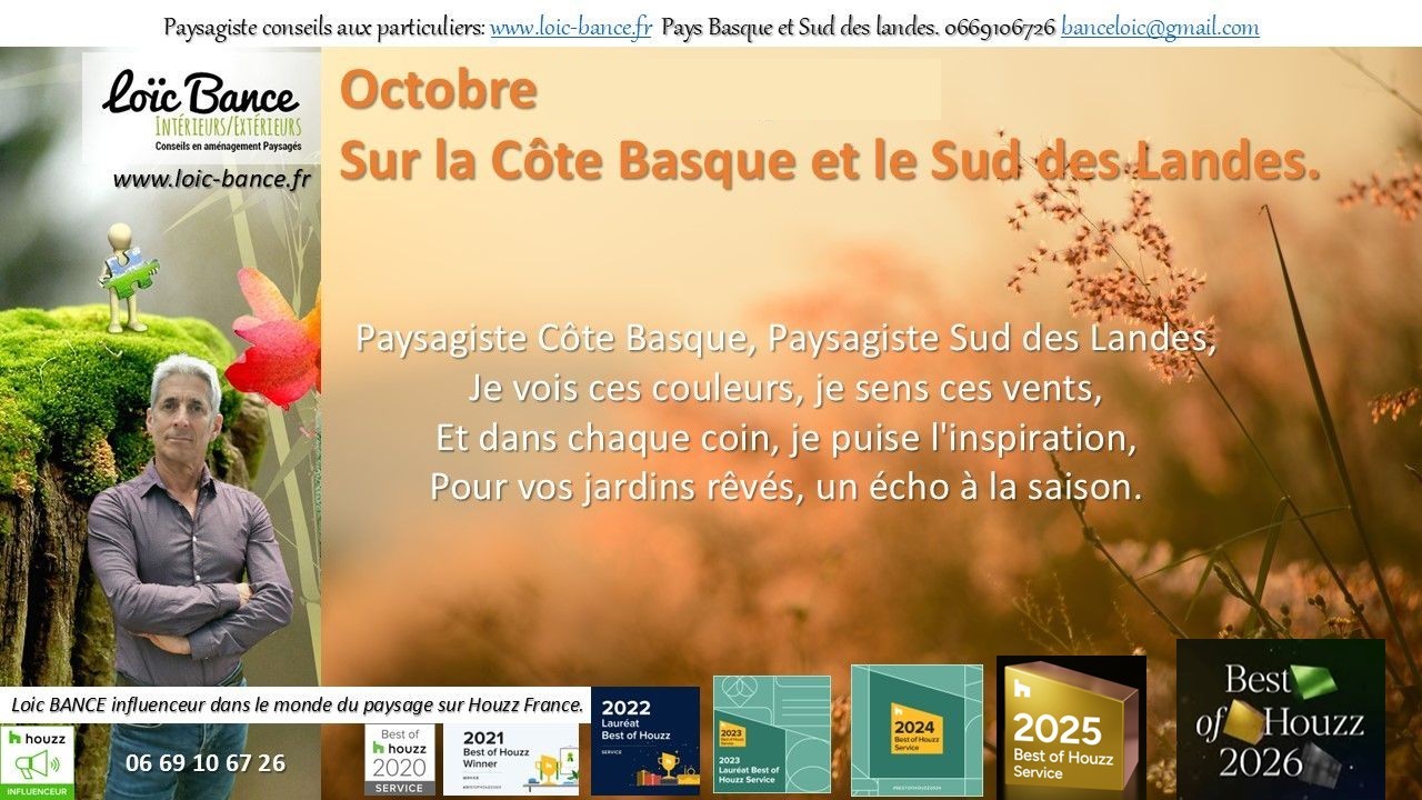 Po�me des paysages d'octobre par Paysagiste Bayonne